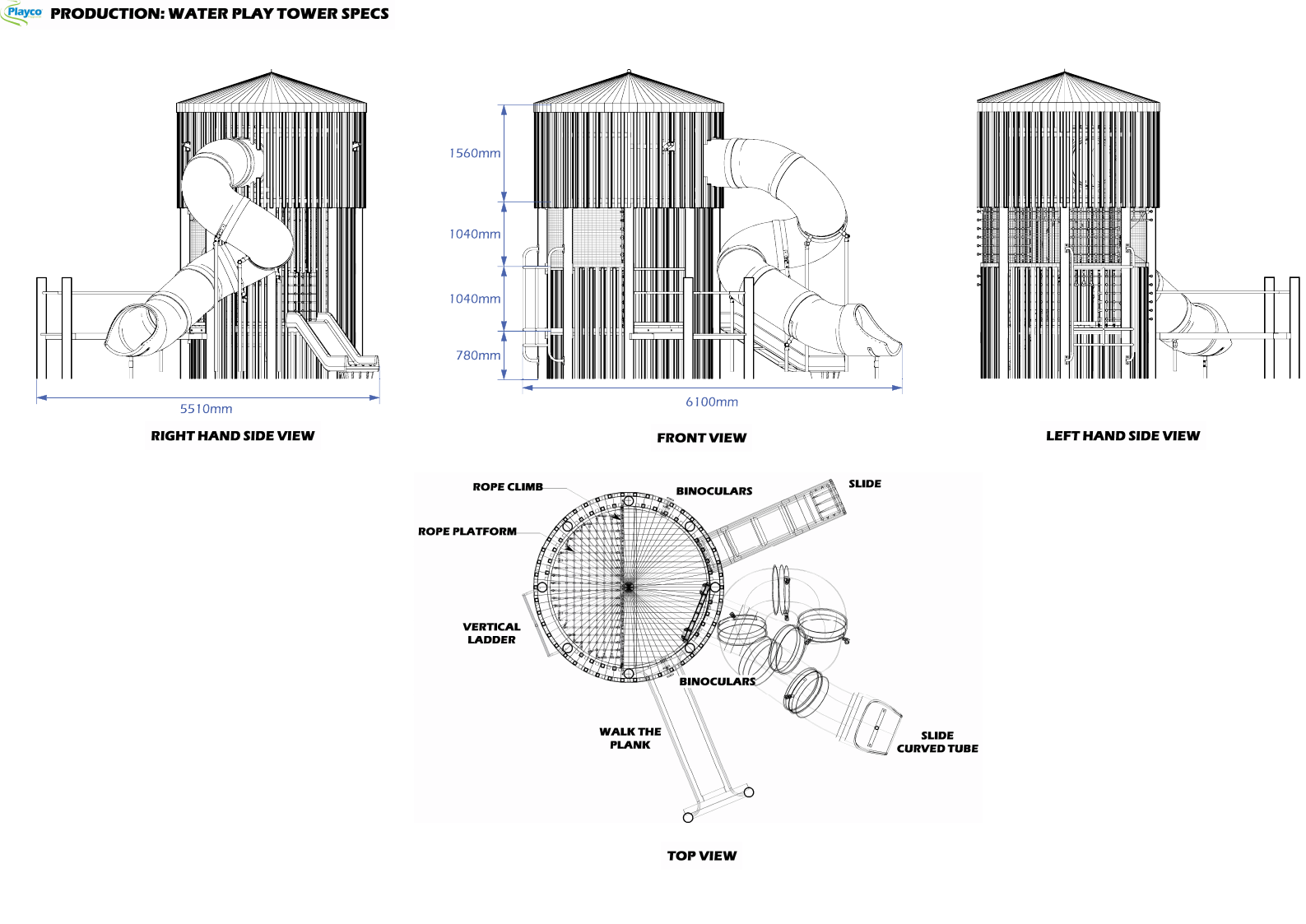 Water Play Tower plan